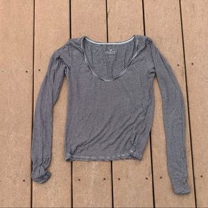 American Eagle Women’s Stripped Long Sleeve
